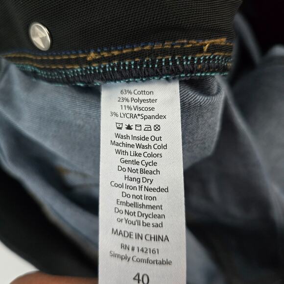 NWT LuLaRoe Women’s Dark Wash Skinny Jeans Size 40 Stretch Denim (L-161367) 6213 - Picture 10 of 12